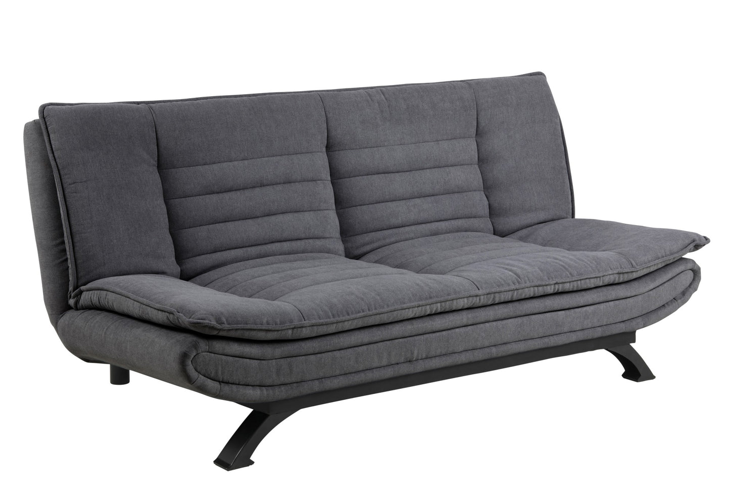 Pisa sovesofa 196 x 98 cm i mørkegrå/sort