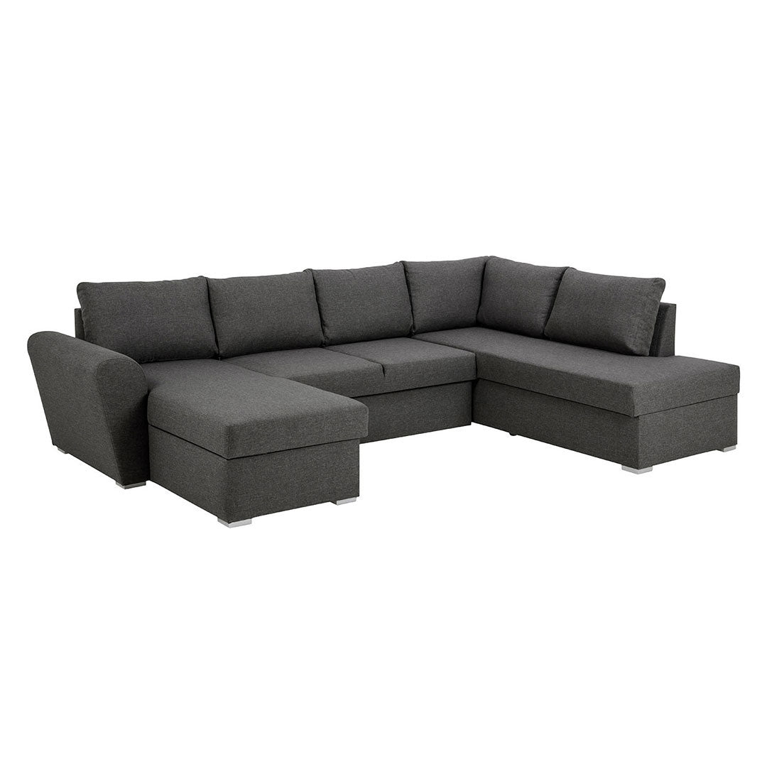 Tromso sovesofa med chaiselong venstrevendt 296 x 85 cm i grå