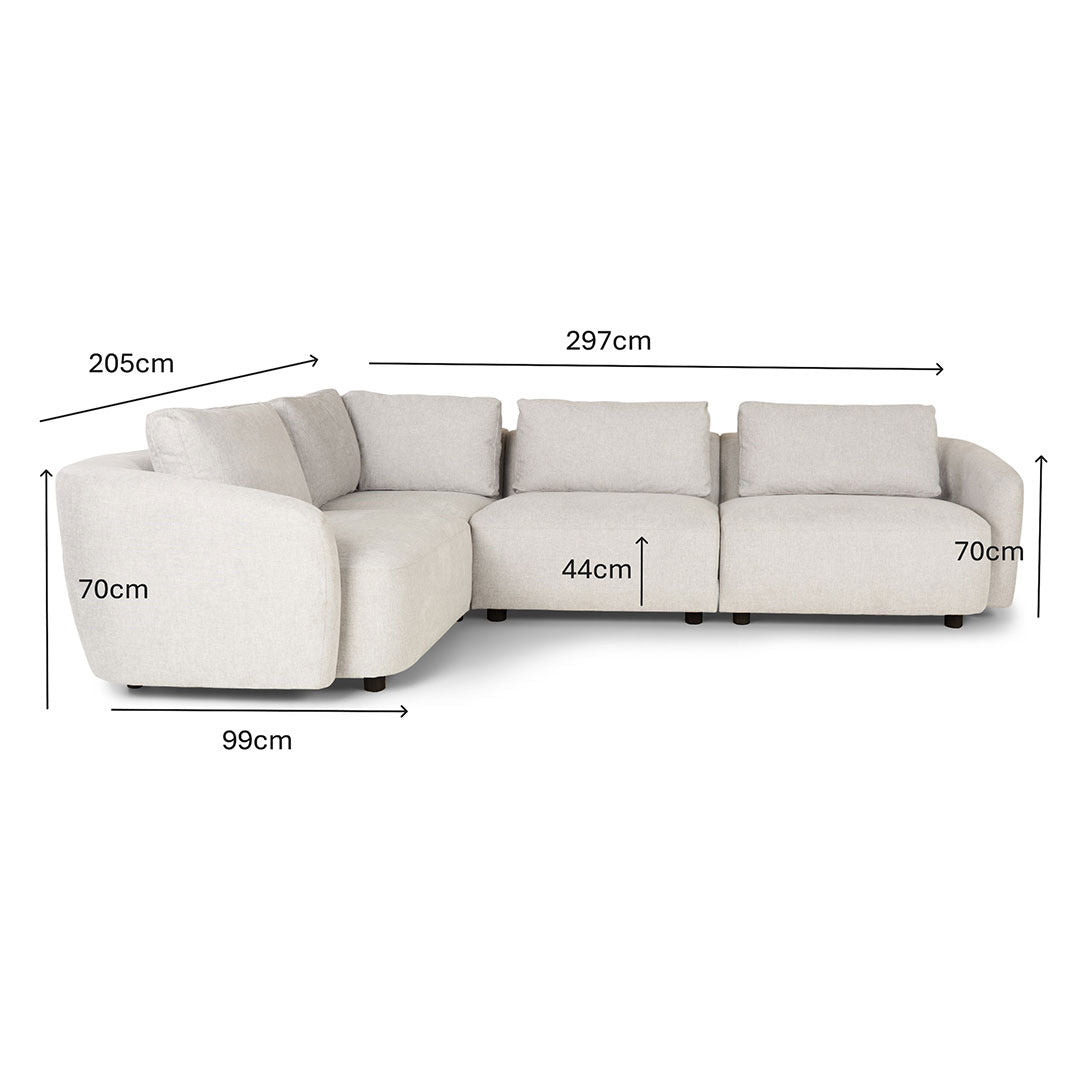Budapest hjørnesofa vendbar 205 x 297 cm