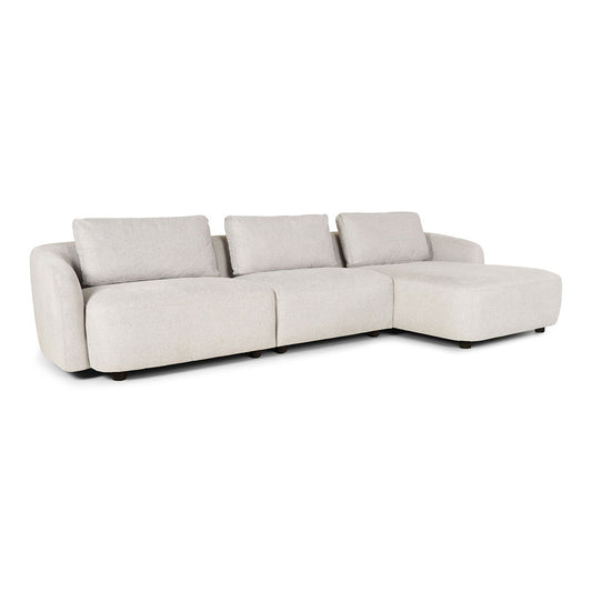 Budapest 2-personers sofa med chaiselong højrevendt 162 x 312 cm