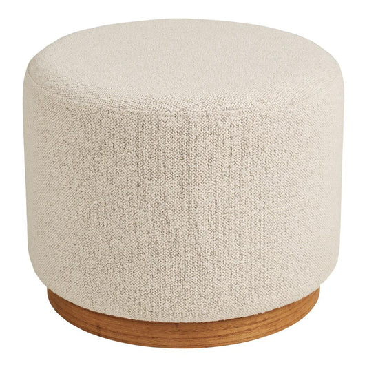 Singapore puf Ø50 cm i sandfarvet