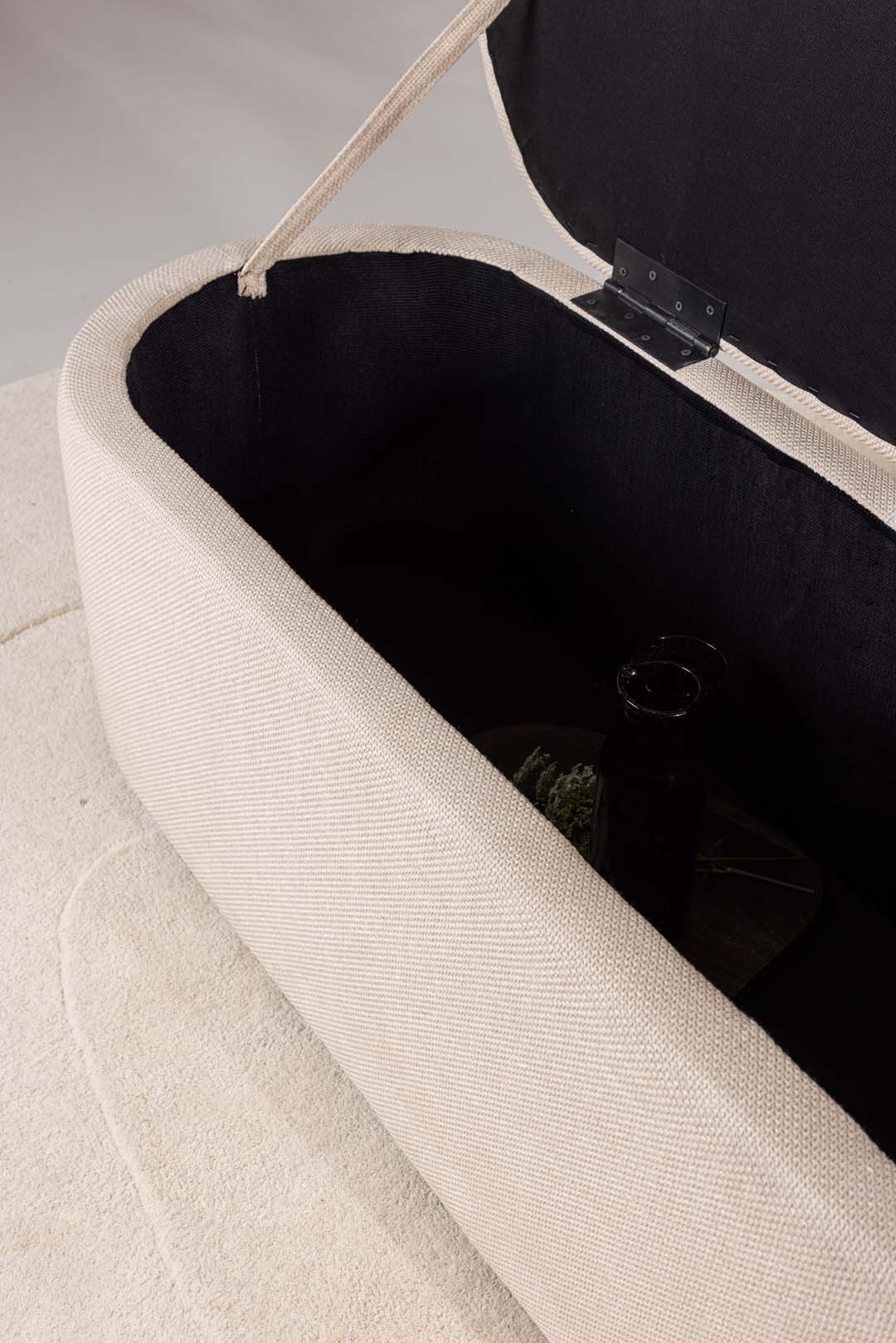 Bilbao puf 50 x 47 cm med opbevaring