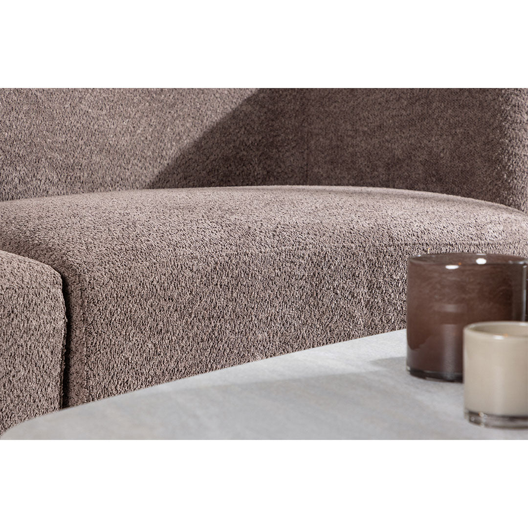 San Francisco 3-personers sofa 268 x 80 cm i brun
