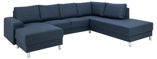 Milano hjørnesofa med chaiselong til venstre 286 x 80 x 225 cm