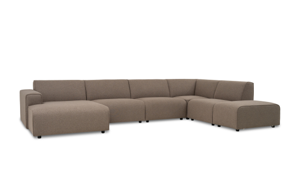 Lago | Hj&oslash;rnesofa med chaiselong og open end|...