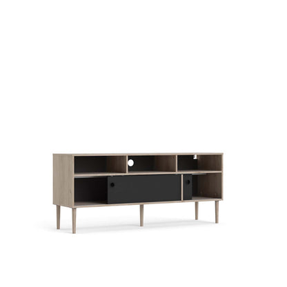 Bruxelles tv-bord med 3 rum og 2 skydelåger 148 x 64 cm