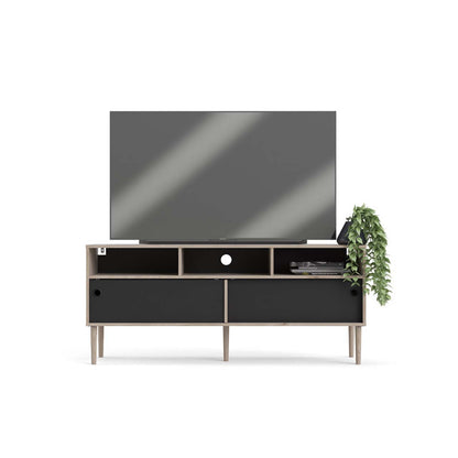 Bruxelles tv-bord med 3 rum og 2 skydelåger 148 x 64 cm