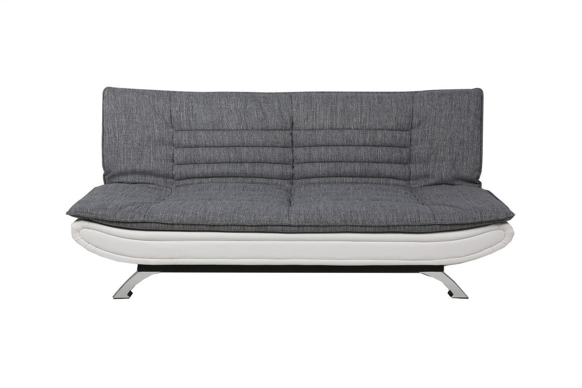 Pisa sovesofa 196 x 98 cm i lysegrå/hvid