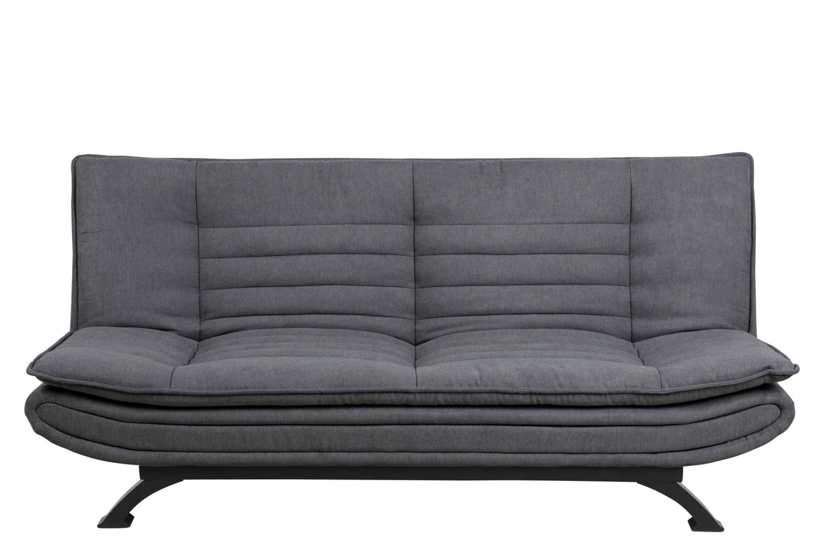 Pisa sovesofa 196 x 98 cm i mørkegrå/sort