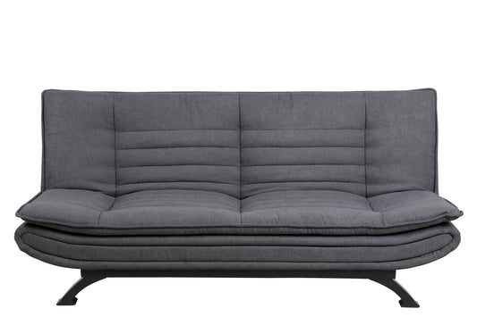 Pisa sovesofa 196 x 98 cm i mørkegrå/sort