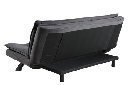 Pisa sovesofa 196 x 98 cm i mørkegrå/sort