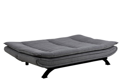Pisa sovesofa 196 x 98 cm i mørkegrå/sort