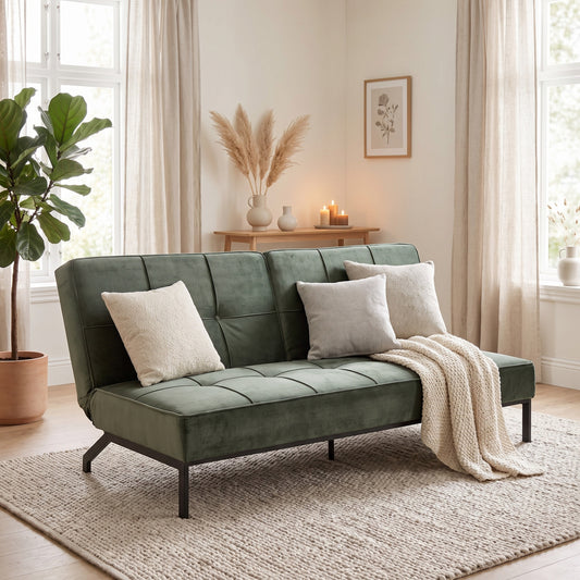 Valencia sovesofa 198 x 87 cm i sort