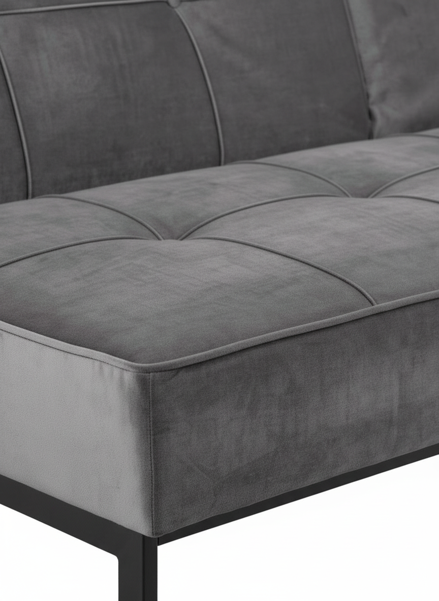Versailles sovesofa 198 x 87 cm i mørkegrå