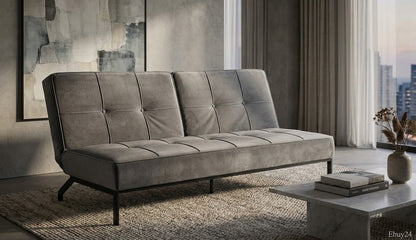 Versailles sovesofa 198 x 87 cm i mørkegrå