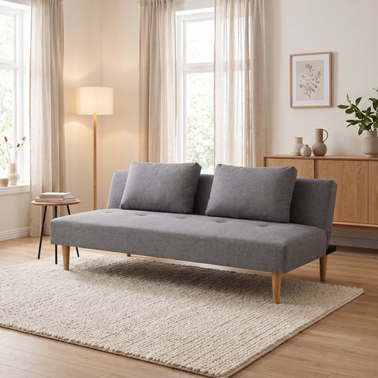 Zanzibar sovesofa 180 x 74 cm i lysegrå