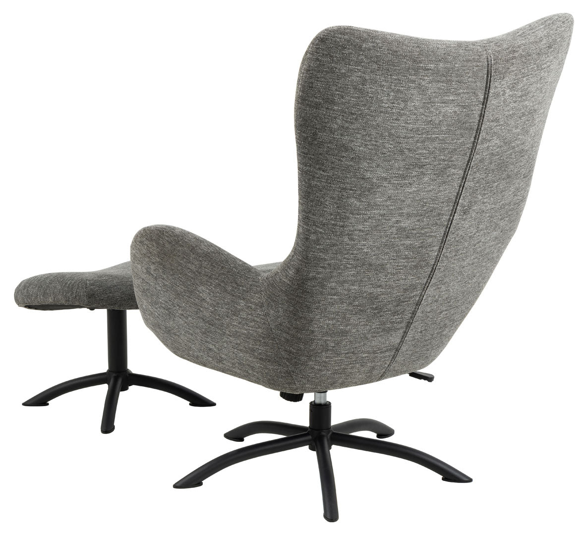 Lænestol Odense, polyester/stof og metal