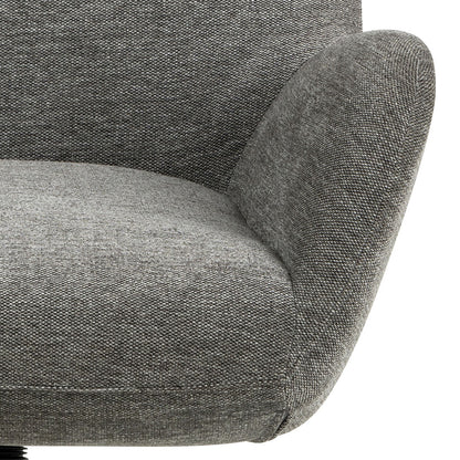 Lænestol Odense, polyester/stof og metal
