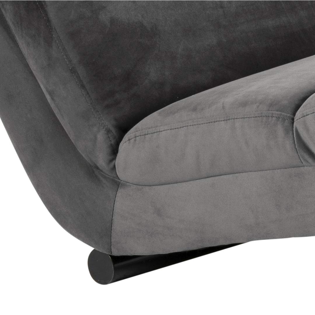 Basel chaiselongsofa 60 x 170 cm i grå