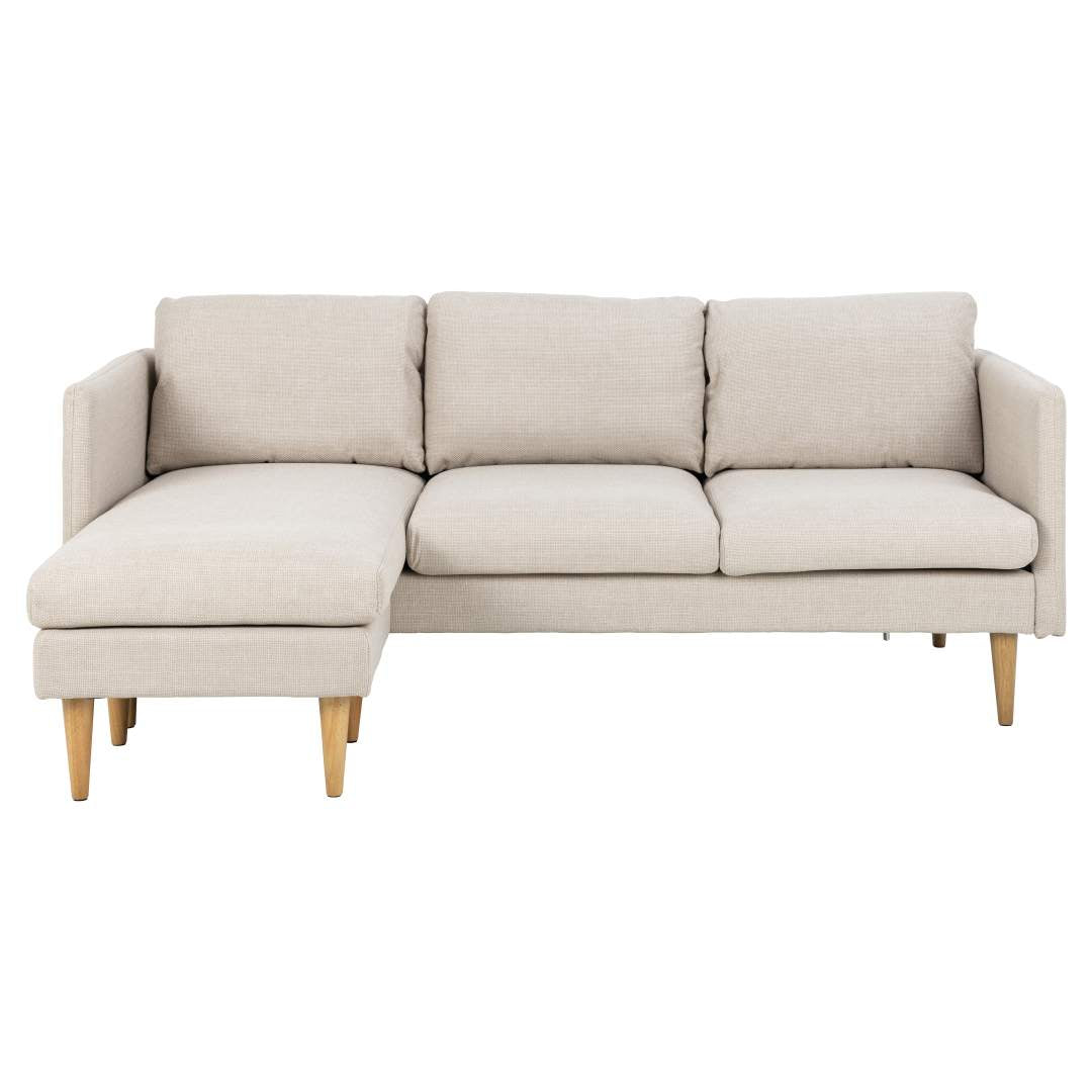 Honolulu chaiselongsofa venstrevendt 201 x 84 cm i beige
