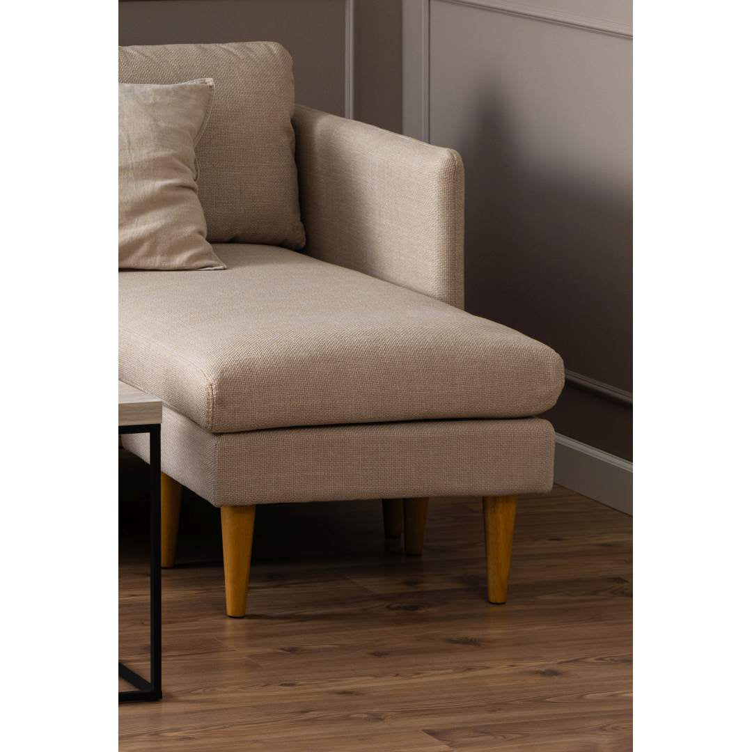 Honolulu chaiselongsofa venstrevendt 201 x 84 cm i beige