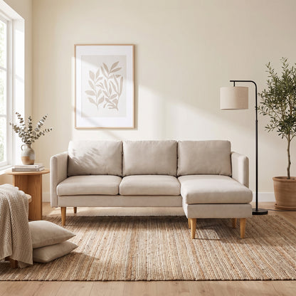 Honolulu chaiselongsofa venstrevendt 201 x 84 cm i beige