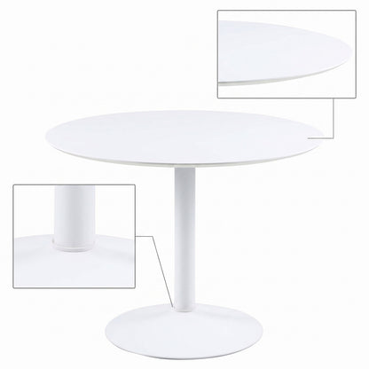 Shanghai spisebord Ø110 cm i hvid
