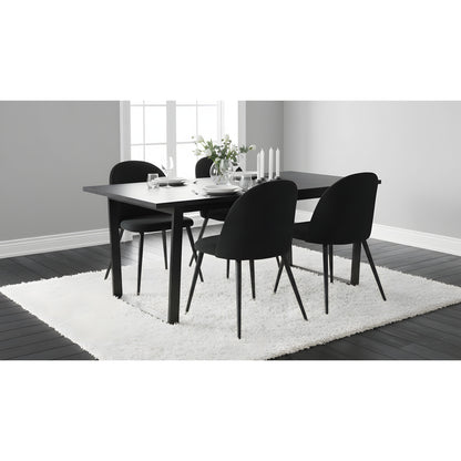 Prag spisebordssæt, spisebord 160 x 74 cm og 4 stole