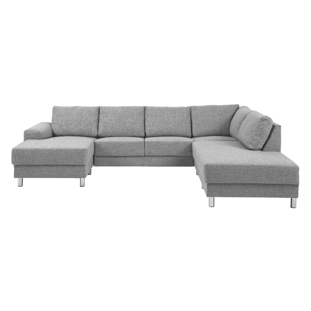 Milano hjørnesofa med chaiselong venstrevendt 287 x 80 cm i lysegrå