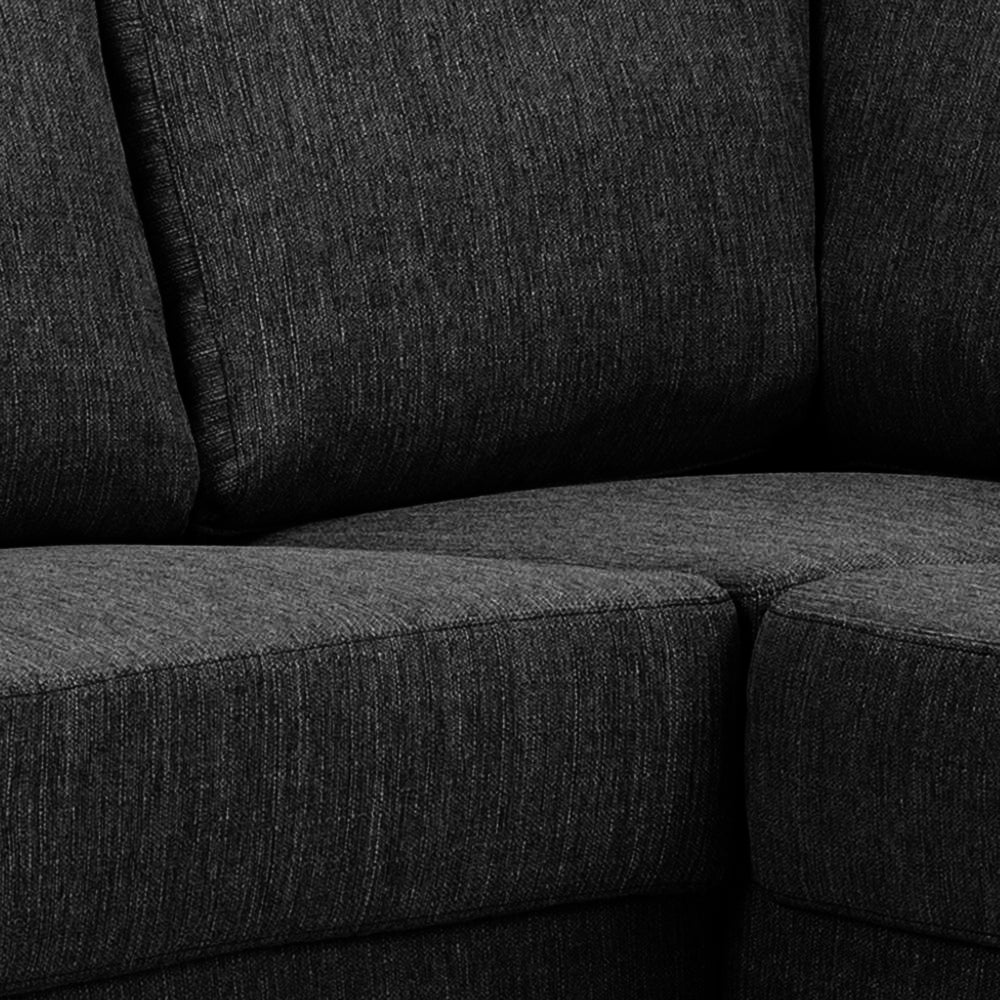 Milano hjørnesofa med chaiselong venstrevendt 287 x 80 cm i antracitgrå