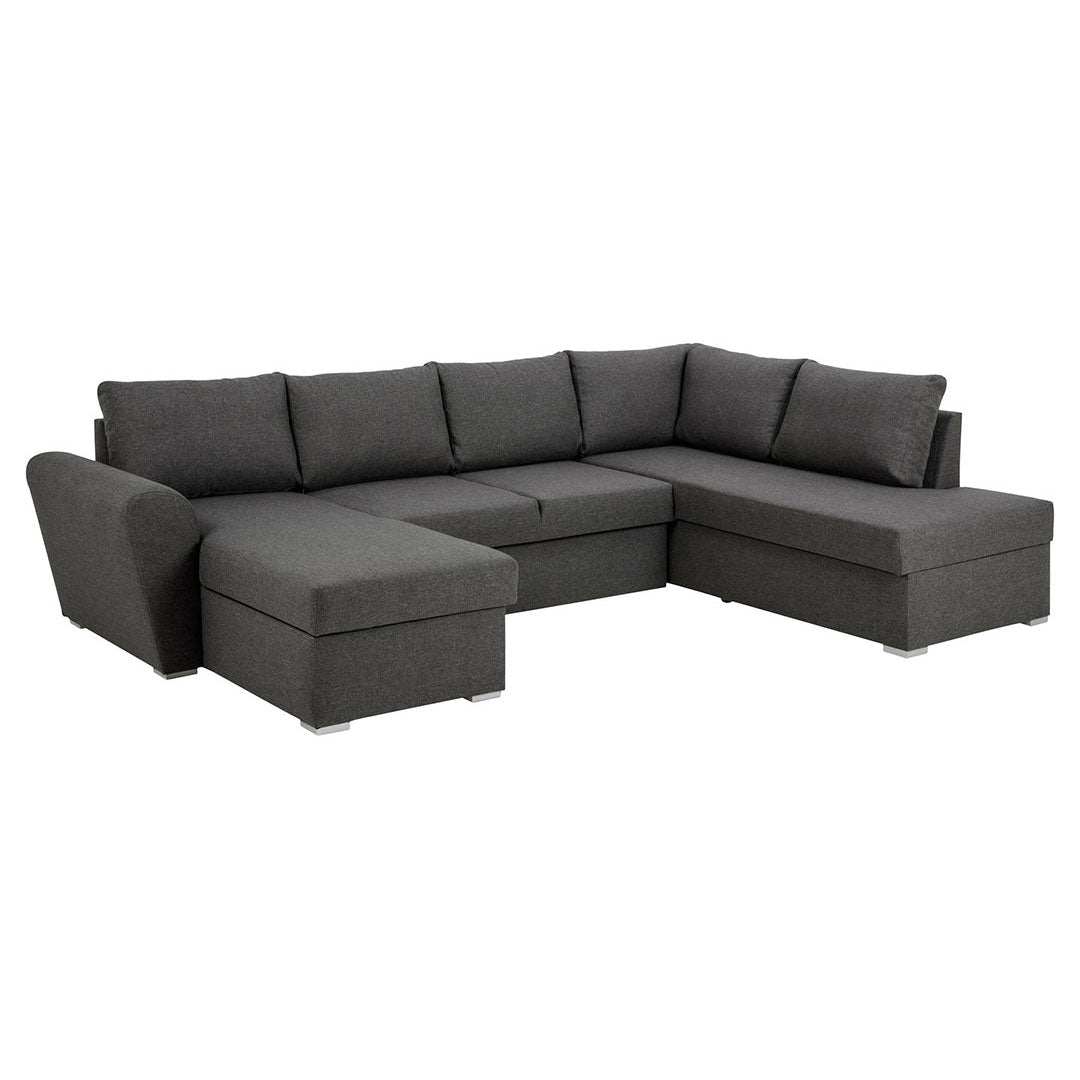 Tromso sovesofa med chaiselong venstrevendt 296 x 85 cm i grå