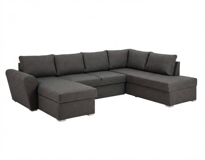 Tromso sovesofa med chaiselong venstrevendt 296 x 85 cm i grå