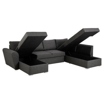Tromso sovesofa med chaiselong venstrevendt 296 x 85 cm i grå