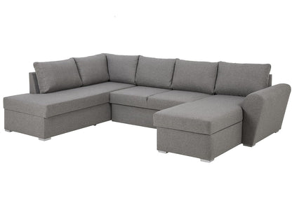 Genoa sovesofa med chaiselong med opbevaring venstrevendt 296 x 85 cm i lysegrå