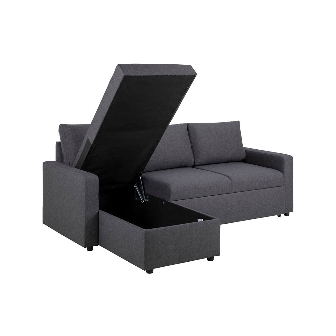 Stavanger sovesofa med chaiselong med opbevaring