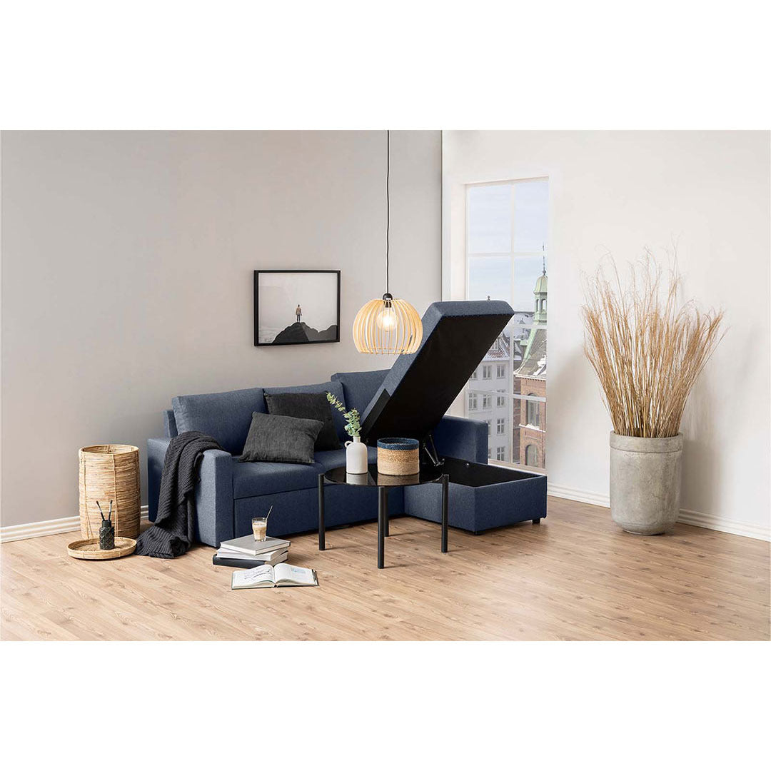 Stavanger sovesofa med chaiselong med opbevaring