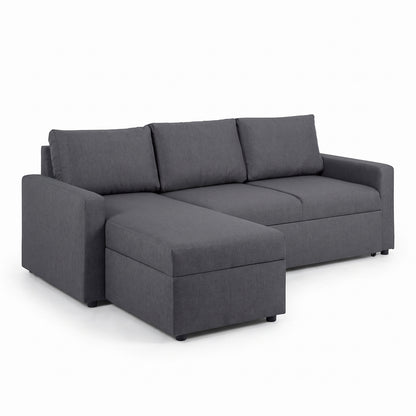 Stavanger sovesofa med chaiselong med opbevaring
