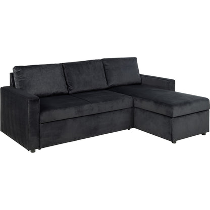 Oxford sovesofa med chaiselong med opbevaring vendbar 218 x 84 cm