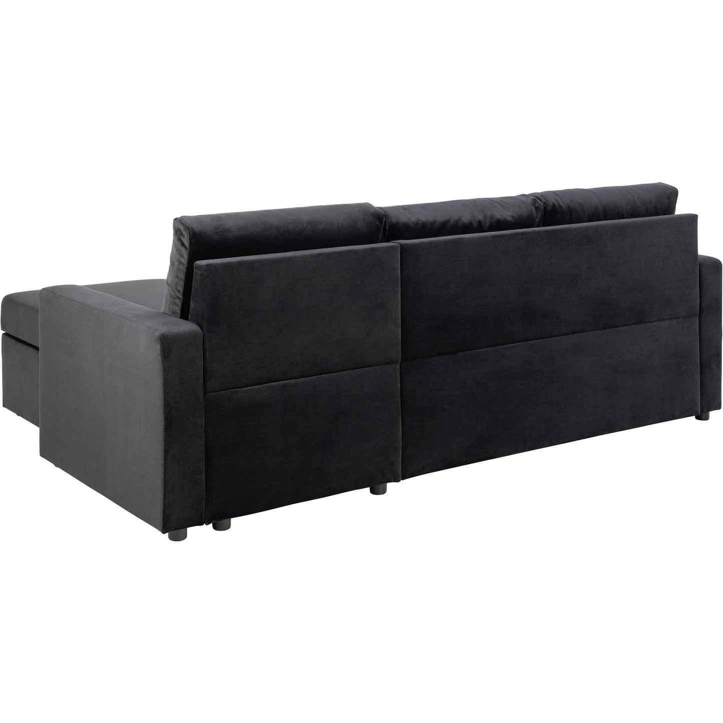Oxford sovesofa med chaiselong med opbevaring vendbar 218 x 84 cm
