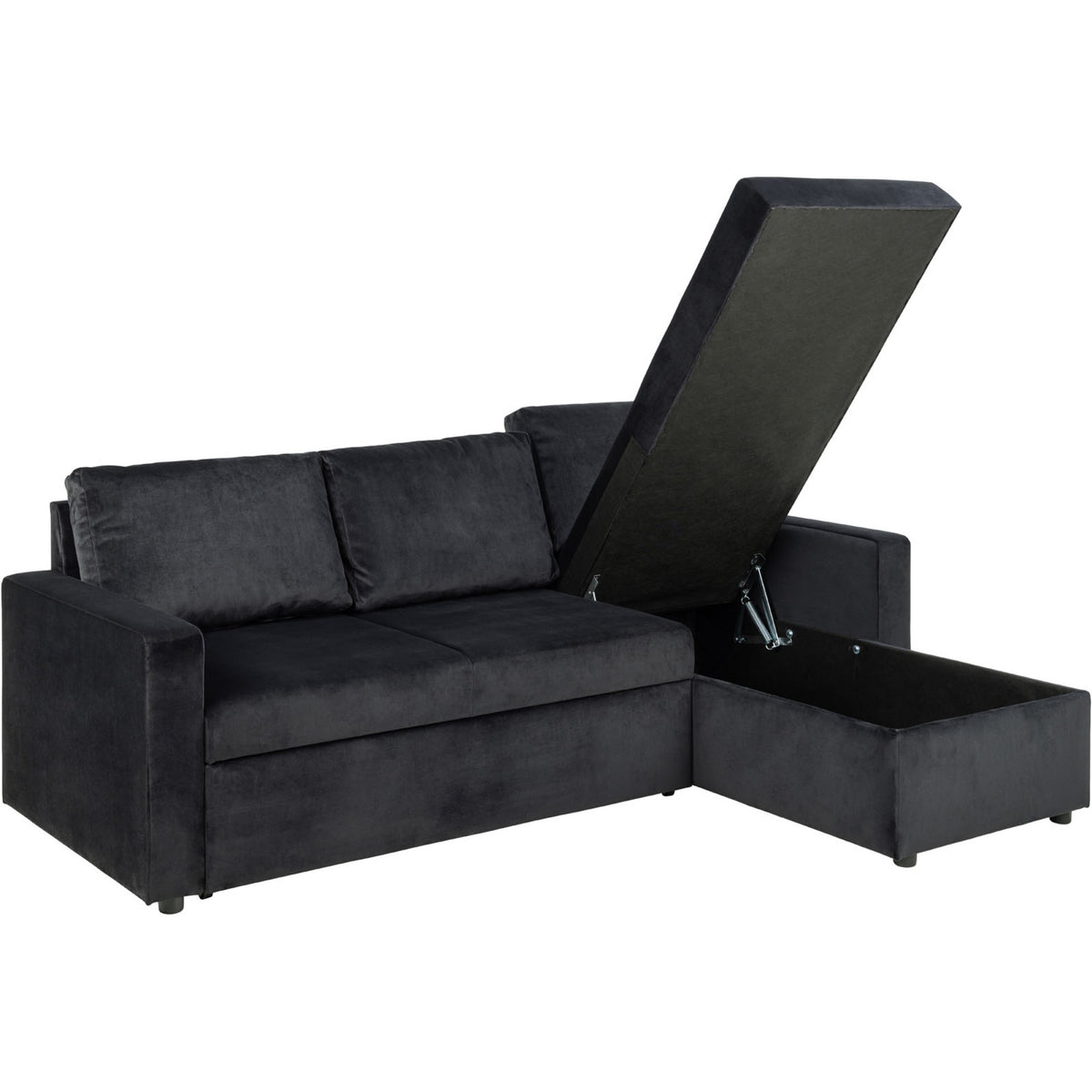 Oxford sovesofa med chaiselong med opbevaring vendbar 218 x 84 cm