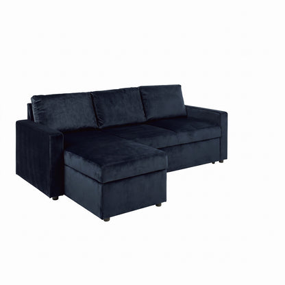 Oxford sovesofa med chaiselong med opbevaring vendbar 218 x 84 cm