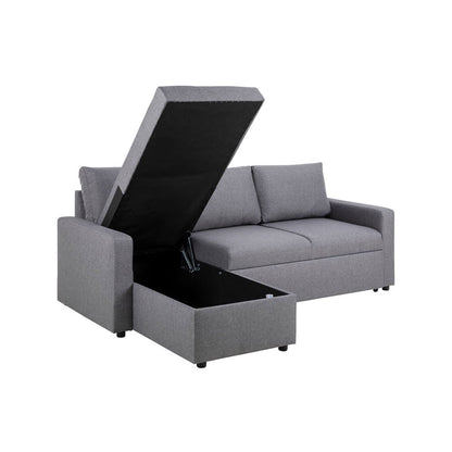 Stavanger sovesofa med chaiselong med opbevaring