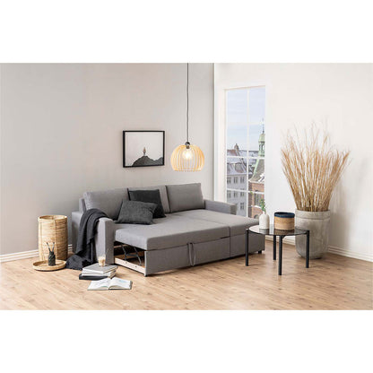 Stavanger sovesofa med chaiselong med opbevaring