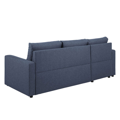 Stavanger sovesofa med chaiselong med opbevaring