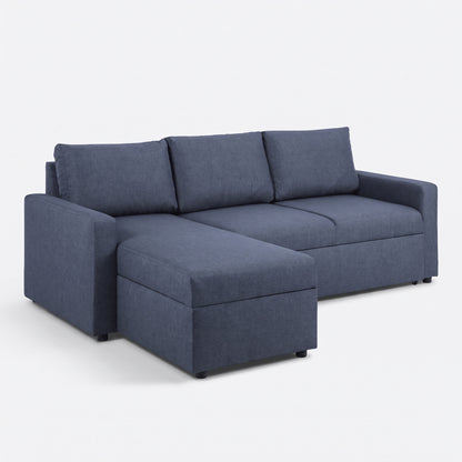 Stavanger sovesofa med chaiselong med opbevaring