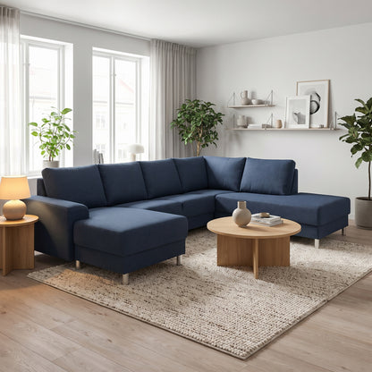Milano hjørnesofa med chaiselong venstrevendt 286 x 225 cm