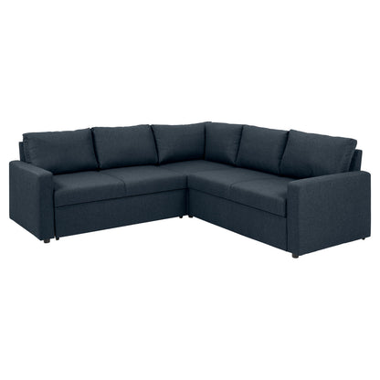 Hjørnesofa Oxford i brun med vendbar opbygning, sovefunktion og opbevaring, 228 x 228 x 85 cm
