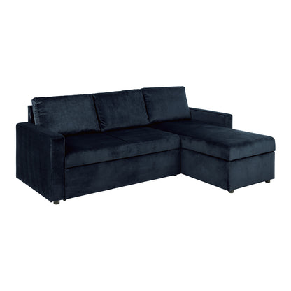 Oxford sovesofa med chaiselong med opbevaring vendbar 218 x 84 cm