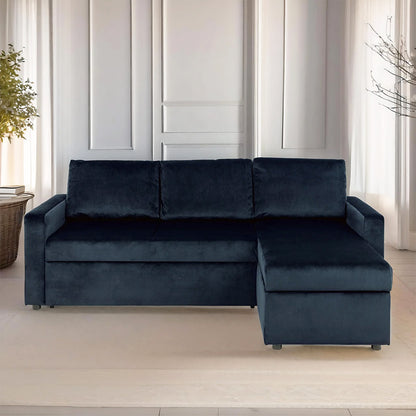 Oxford sovesofa med chaiselong med opbevaring vendbar 218 x 84 cm