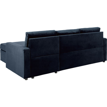 Oxford sovesofa med chaiselong med opbevaring vendbar 218 x 84 cm